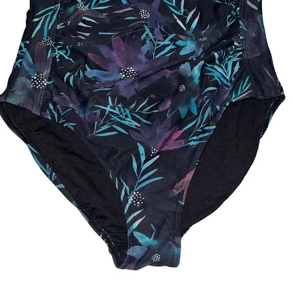 NIP TUCK SWIM Joanne Black Tropical Print One-Piece Multi-Fit Cup Swimsu… - Picture 7 of 8
